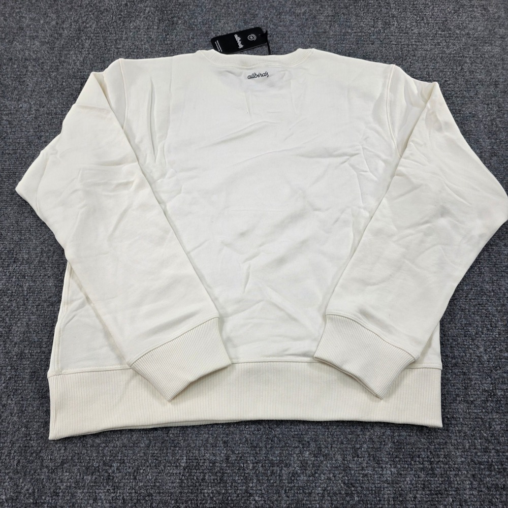 Allbirds The R&R Sweatshirt Natural‎ White Crewneck Size L Organic Cotton Blend - Picture 5 of 6